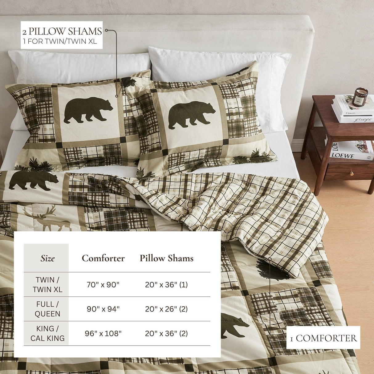 Reversible Winter Comforter Set - Odette Collection