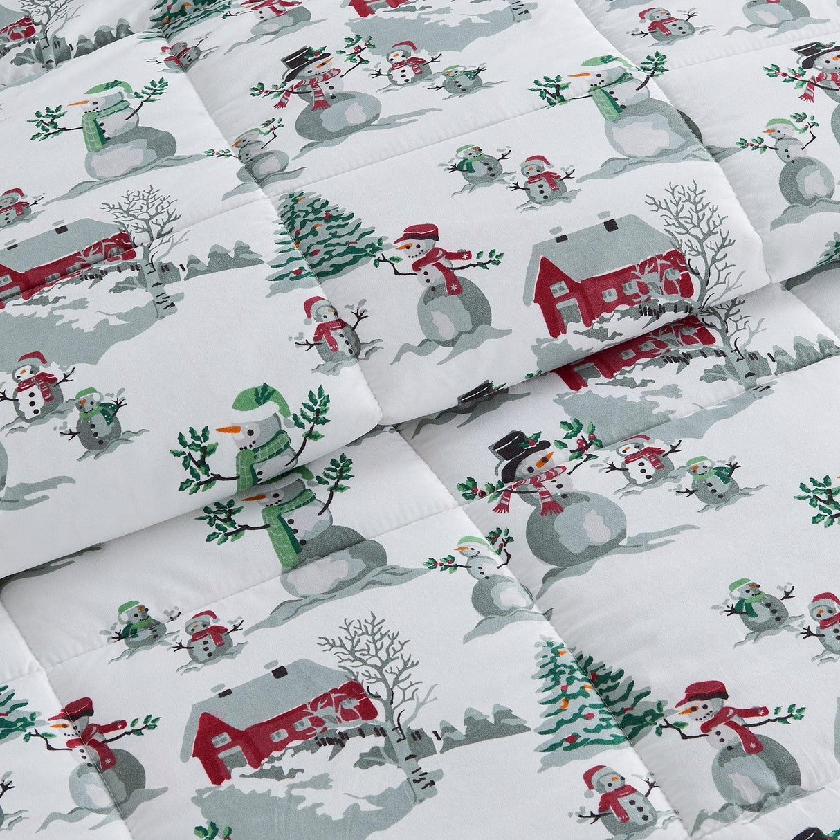 Reversible Christmas Comforter and Sham Set - Holiday / Lodge Odette Collection