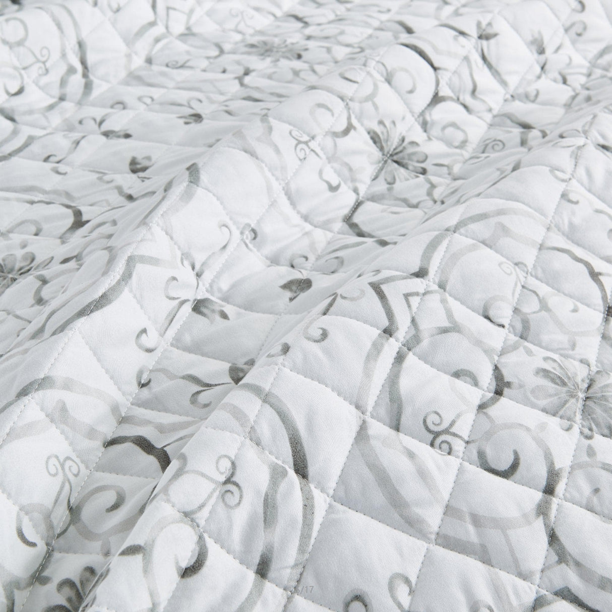 Watercolor Floral Printed Microfiber Quilt Set - Florence Collection