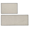 2 Pack Woven Bordered Machine Washable Accent Area Rug & Runner