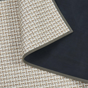 2 Pack Woven Bordered Machine Washable Accent Area Rug & Runner