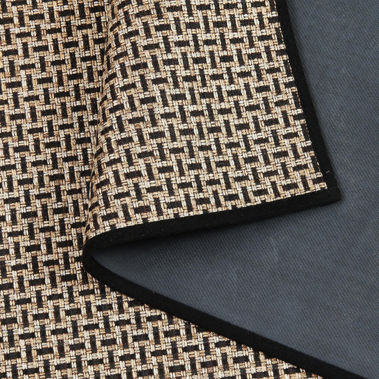 2 Pack Woven Bordered Machine Washable Accent Area Rug & Runner