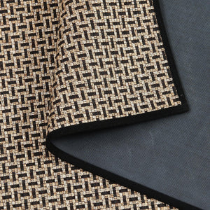 2 Pack Woven Bordered Machine Washable Accent Area Rug & Runner