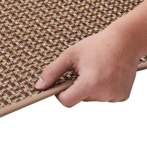 2 Pack Woven Bordered Machine Washable Accent Area Rug & Runner