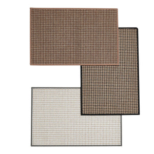 2 Pack Woven Bordered Machine Washable Accent Area Rug & Runner