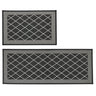 2 Pack Woven Trellis Machine Washable Accent Area Rug & Runner - Lysandra Collection