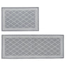 2 Pack Woven Trellis Machine Washable Accent Area Rug & Runner - Lysandra Collection