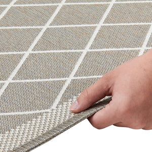2 Pack Woven Trellis Machine Washable Accent Area Rug & Runner - Lysandra Collection