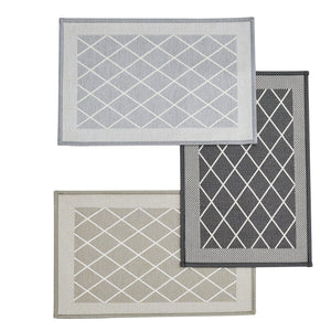 2 Pack Woven Trellis Machine Washable Accent Area Rug & Runner - Lysandra Collection