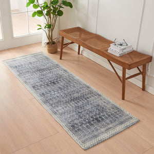Distressed Moroccan Machine Washable Accent Runner 24 x 7 - Neve Collection