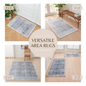 Distressed Moroccan Machine Washable Accent Runner 24 x 7 - Neve Collection