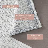 Distressed Moroccan Machine Washable Accent Area Rug 5' x 7' - Neve Collection