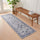 greatbayhome Rugs 2'4" x 7' / Blue Floral Machine Washable Accent Area Rug & Runner - Matra Collection Floral Washable Accent Runner 2'4" x 7' | Matra Collection by Great Bay Home