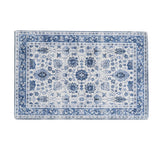 greatbayhome Rugs 5’ x 7’ / Blue Floral Machine Washable Accent Area Rug & Runner - Matra Collection Floral Washable Accent Area Rug 5' x7' | Matra Collection by Great Bay Home