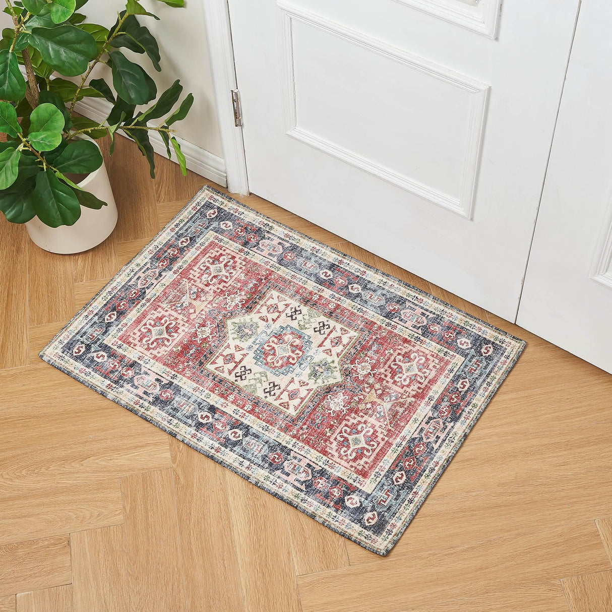 Medallion-machine-washable-accent-rug-2'-x-3'-nava-collection-Area-Rugs
