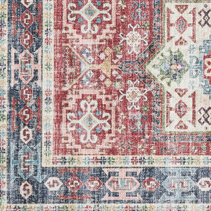 Medallion Machine Washable Accent Area Rug & Runner 2 Pack - Nava Collection