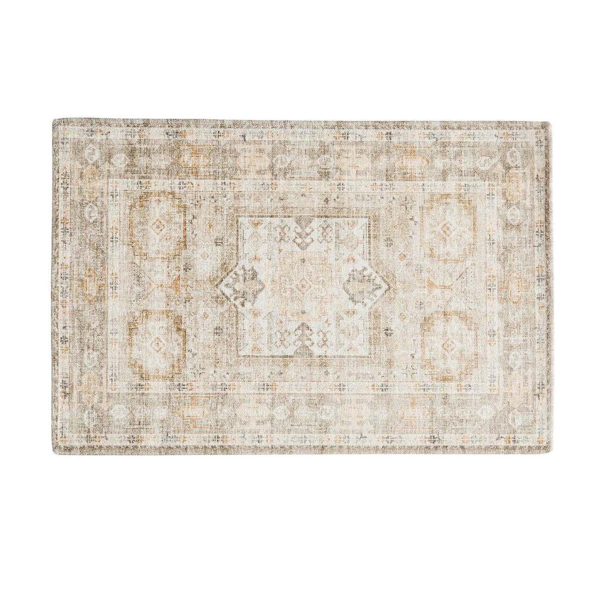 greatbayhome Rugs Medallion Machine Washable Accent Area Rug & Runner - Nava Collection Medallion Washable Accent Area Rug 3' x 5' | Nava Collection by Great Bay Home