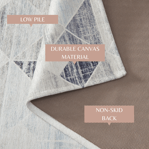 Modern Geometric Machine Washable Accent Rug 2' x 3' - Cordoba Collection