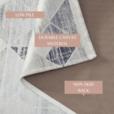 greatbayhome Rugs 2' x 3' / Grey Modern Geometric Machine Washable Accent Area Rug & Runner - Cordoba Collection Modern Geometric Washable Accent Rug 2' x 3' | Cordoba Collection by Great Bay Home