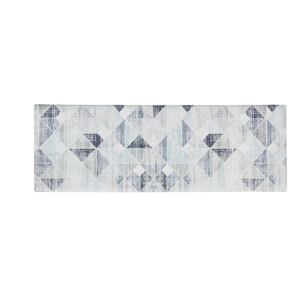 greatbayhome Rugs 2'4" x 7' / Grey Modern Geometric Machine Washable Accent Area Rug & Runner - Cordoba Collection Modern Geometric Washable Accent Runner 2'4" x 7' | Cordoba Collection by Great Bay Home