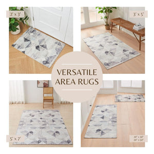 Modern Geometric Machine Washable Accent Runner 2'4" x 7' - Cordoba Collection