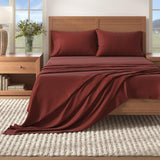 4-Piece Cotton Solid Flannel Sheet - Nordic Collection