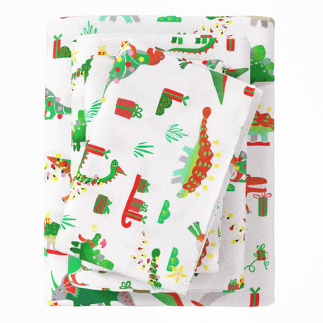 4-Piece Turkish Cotton Christmas Flannel Sheet - Whittaker Collection