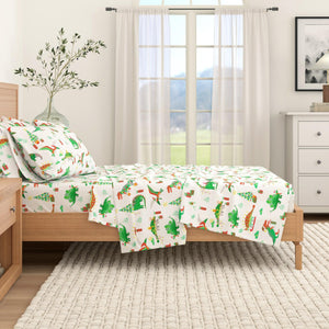 4-Piece Turkish Cotton Christmas Flannel Sheet - Whittaker Collection