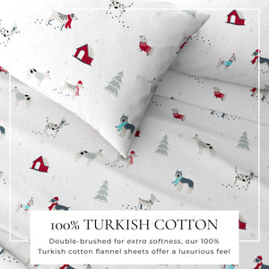 4-Piece Turkish Cotton Flannel Sheet - Whittaker Collection