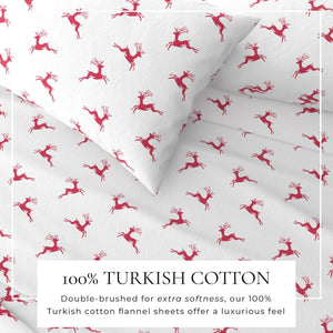 4-Piece Turkish Cotton Flannel Sheet - Whittaker Collection