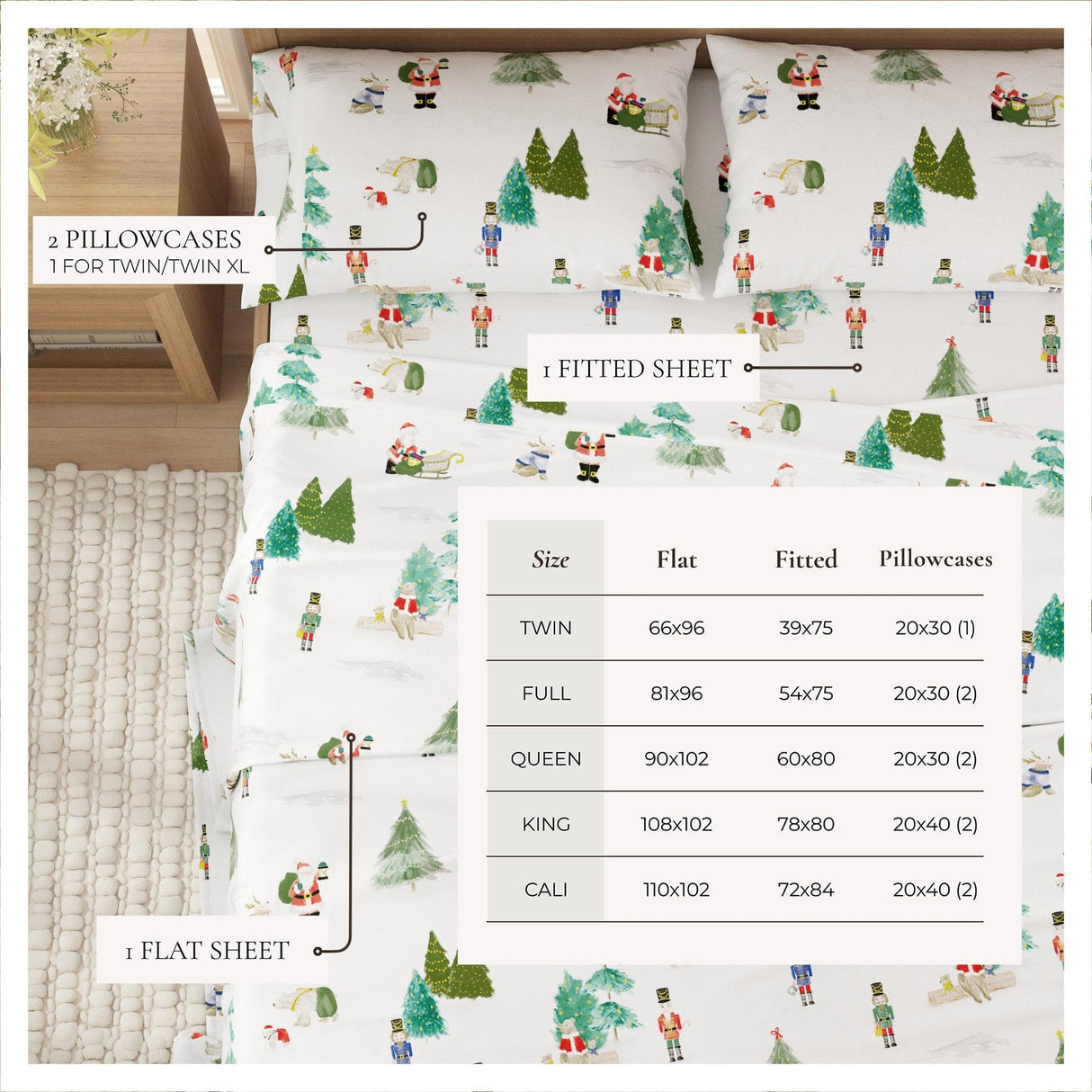 4-Piece Turkish Cotton Flannel Sheet - Whittaker Collection