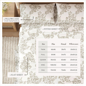 Turkish Cotton Flannel Sheet - Belle Collection