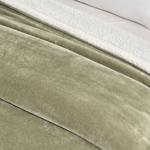 Velvet Plush Sherpa Luxury Bed Blanket - Kinsley Collection