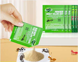 Green Leaf Cockroach & Ant Killer Bait Powder 5g – 50 Bags | Fipronil