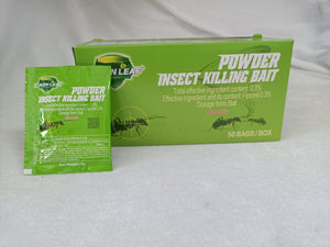 Green Leaf Cockroach & Ant Killer Bait Powder 5g – 50 Bags | Fipronil