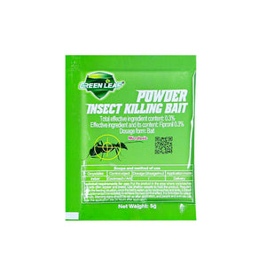 Green Leaf Cockroach & Ant Killer Bait Powder 5g – 50 Bags | Fipronil