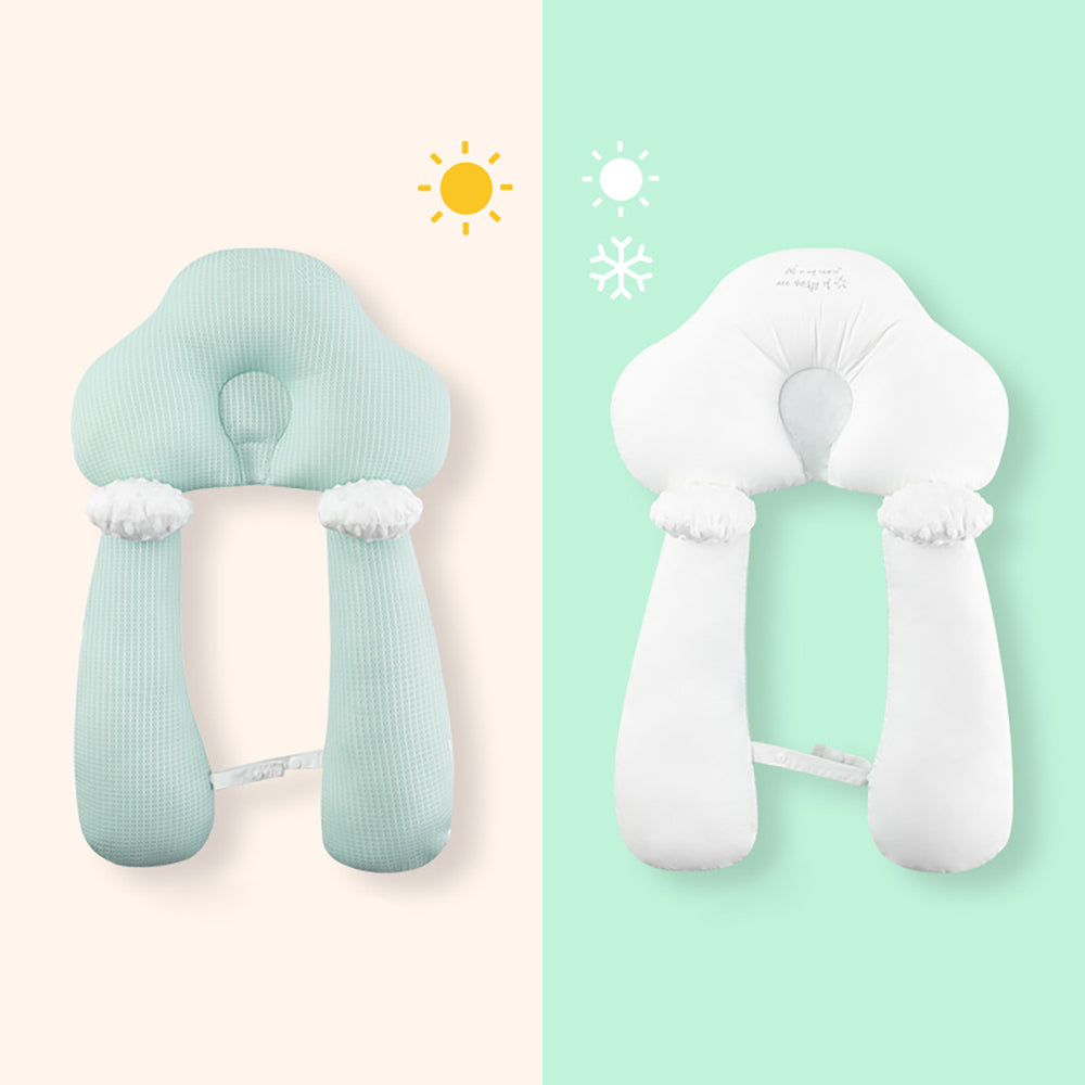Baby Anti Flat Head Pillow Organic Cotton Infant Sleeping Support Cushion