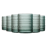 Tonal Hobnail Lowball Glassware, Set of 6