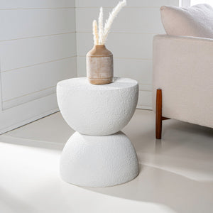 Greta mid - century modern drum indoor/outdoor accent table - Tuesday Morning - Outdoor Tables