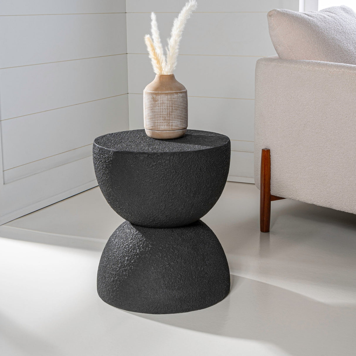 Greta mid - century modern drum indoor/outdoor accent table - Tuesday Morning - Outdoor Tables