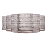 Tonal Hobnail Lowball Glassware, Set of 6
