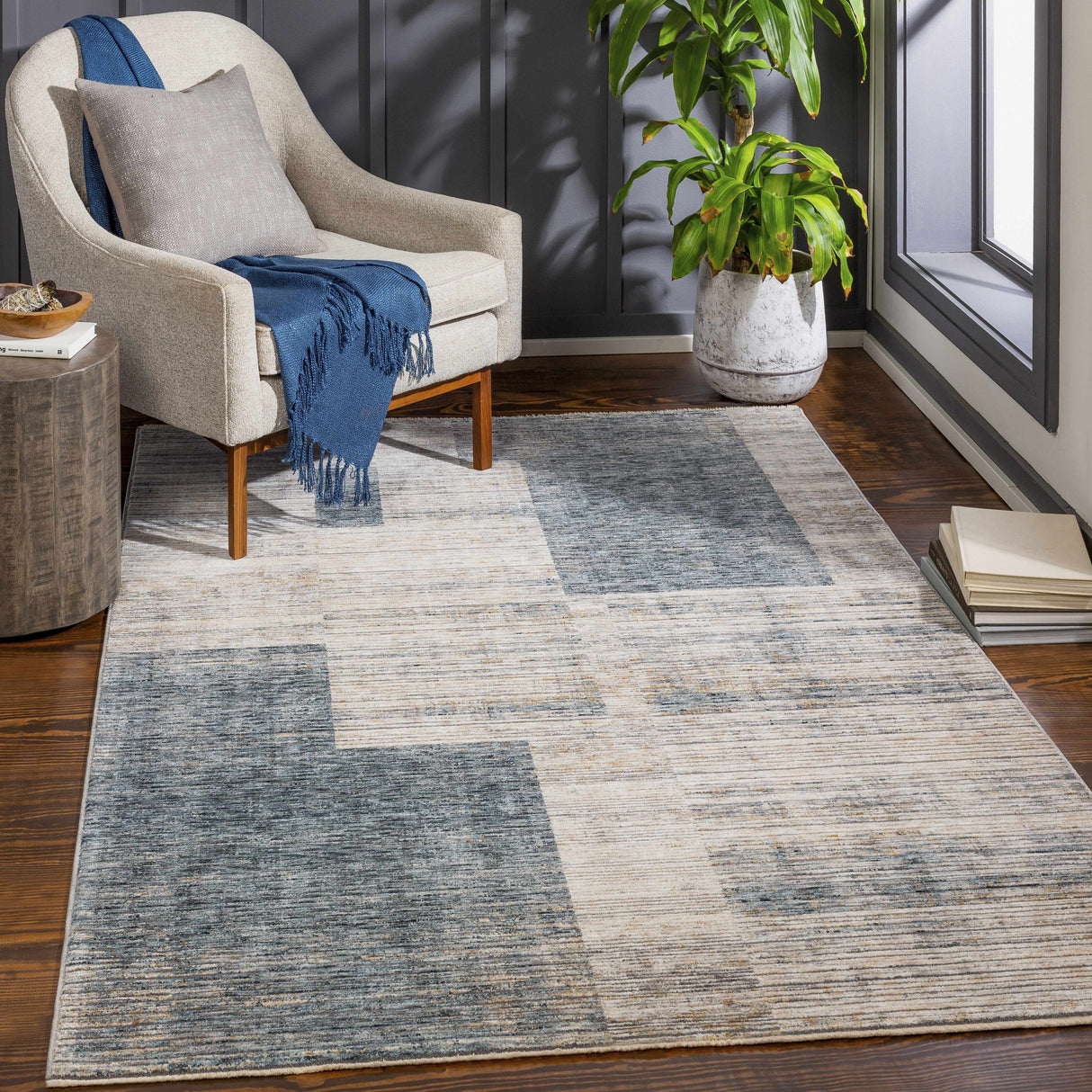 Grapeview Luxe Fringe Rug - Clearance