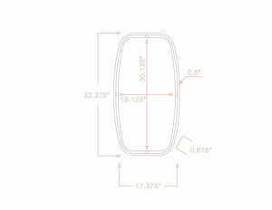 Gautampura Carved Metal Rectangular Mirror