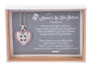 Moms are like Buttons - Necklace -