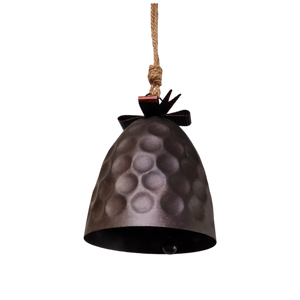 Hammered Metal Bell with Bow -