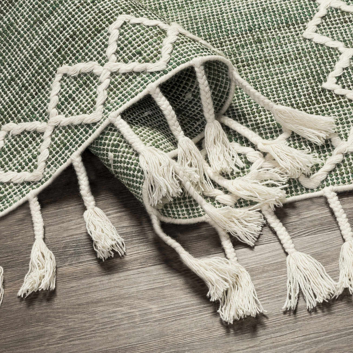 Guiuan Tasseled Jute&Wool Rug - Clearance