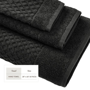 Cotton Diamond Waffle Weave Bath Towel Set - Grayson Collection