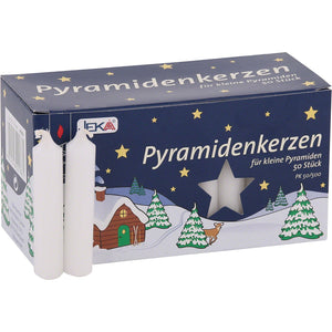 Jeka Pyramid Candles 50 pack - Red