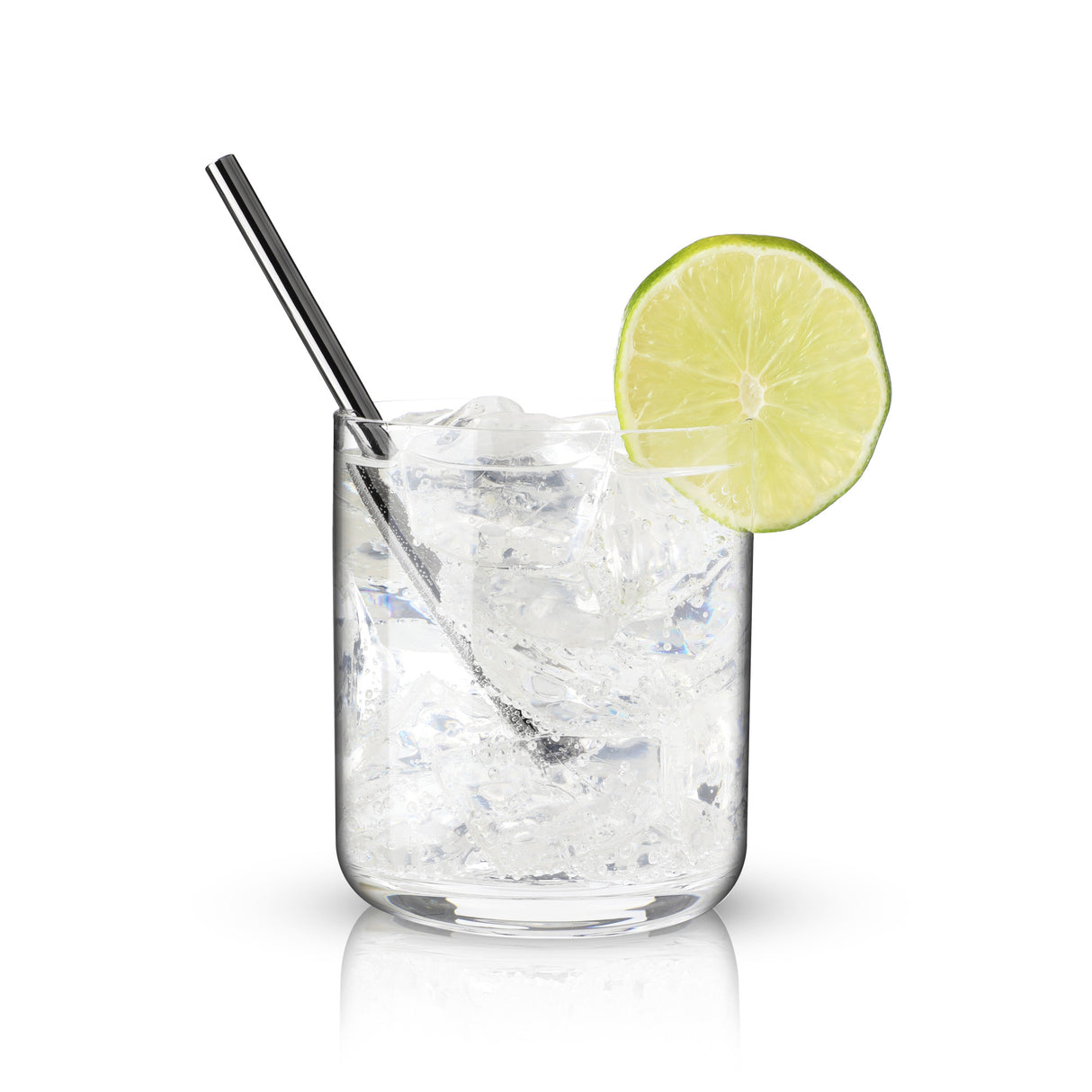 Warren stainless steel lowball straws in gunmetal viski®