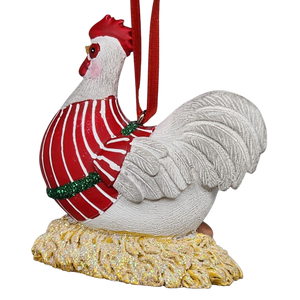 Charming Hen on Nest Ornament